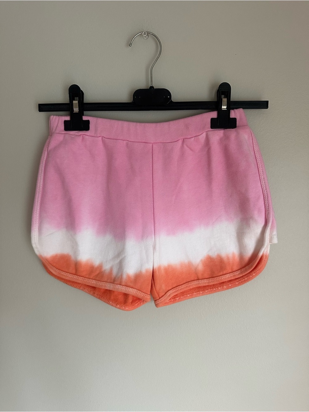 Joyous And Free Girls Paige Short Ombré Pink Orange Size 14 Elastic Waist